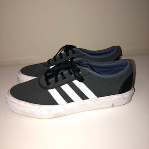 Navy blue adidas shoes!!